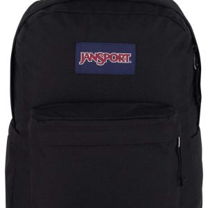 JanSport SuperBreak Plus Backpack with Padded 15-inch Laptop Sleeve and Integrated Bottle Pocket - Spacious and Durable Daypack for Work and Travel - Black