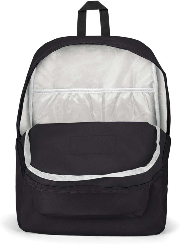 JanSport SuperBreak Plus Backpack with Padded 15-inch Laptop Sleeve and Integrated Bottle Pocket - Spacious and Durable Daypack for Work and Travel - Black - Image 8